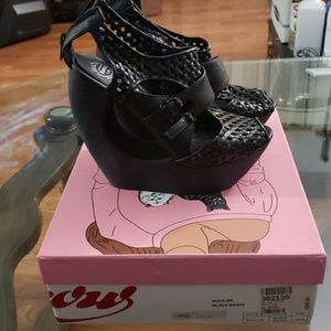 Jeffrey Campbell black wedge